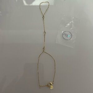 NWT EVRY JEWELS gold hand chains